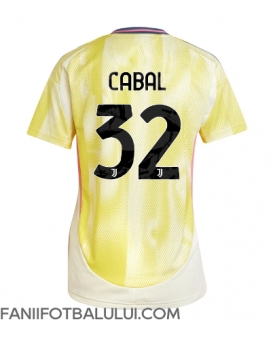 Juventus Juan Cabal #32 Tricou Fotbal Replică 2024-25 Femei Deplasare